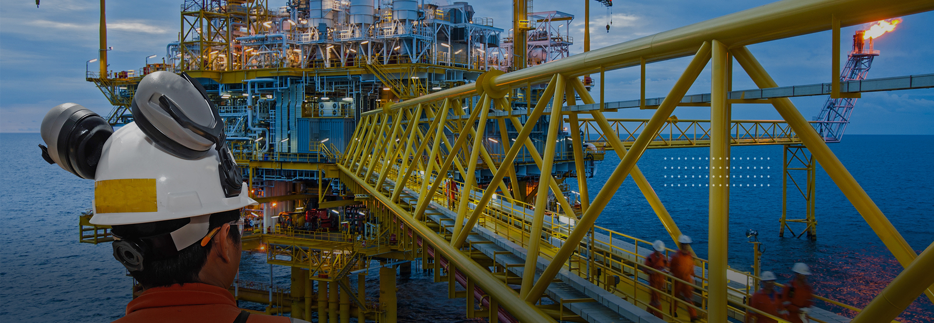Workers at Spie Oil & Gas services